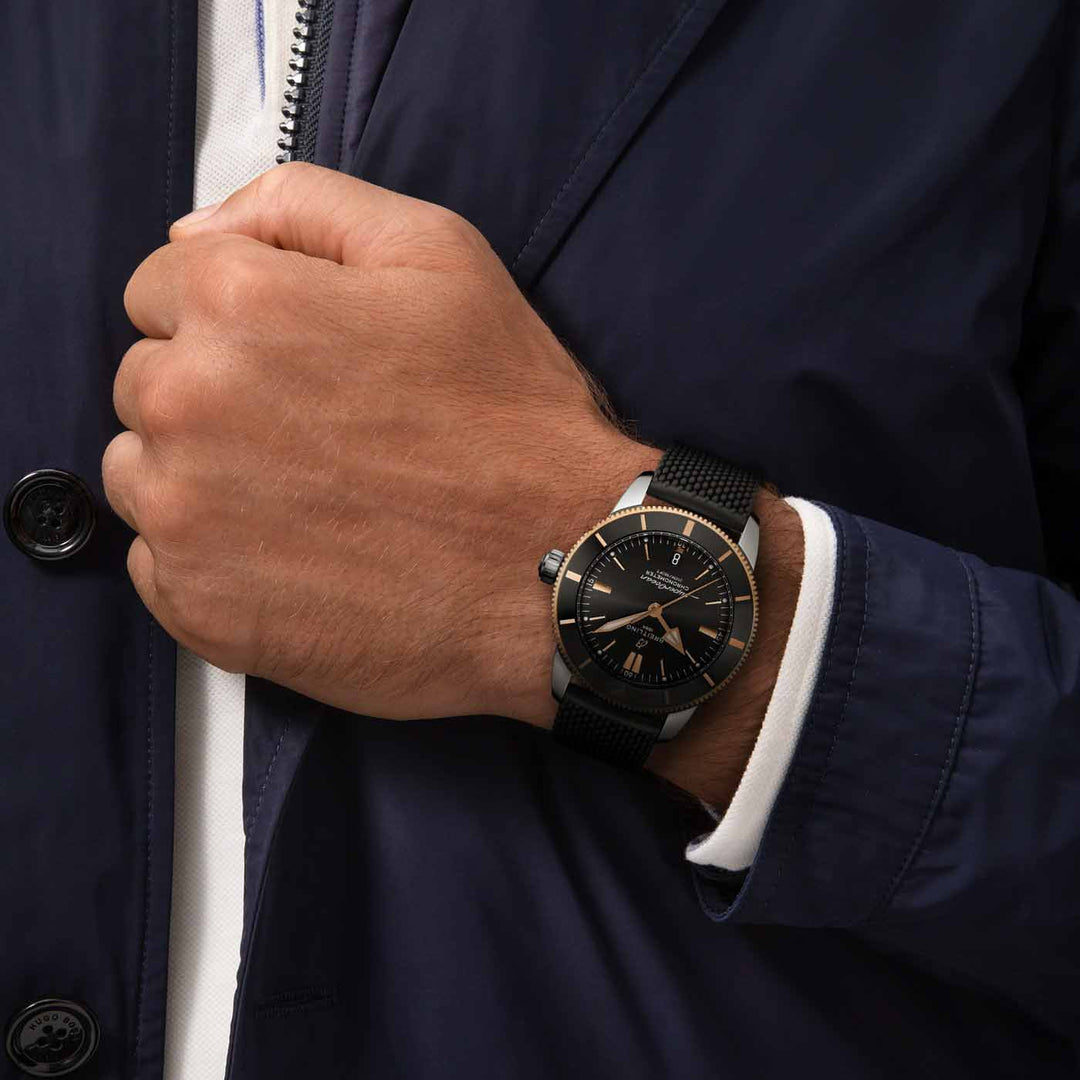 Superocean Herritage B20 Two-Tone Black Automatic 44MM Watch
