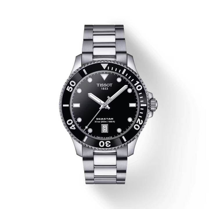 Seastar 1000 Black Quartz 40MM Watch