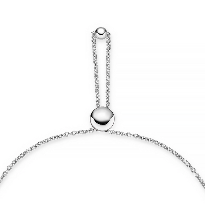18K White Gold Diamond Cadence Graduated Bolo Bracelet (Large)