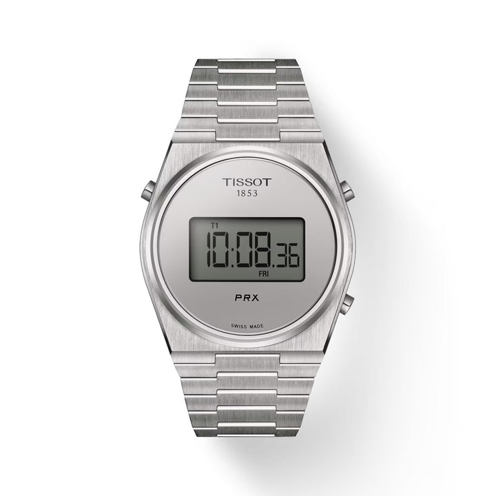 PRX Silver Digital Quartz 40MM Watch