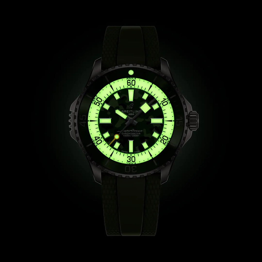 Superocean Super Diver Camo Green Automatic 46MM Watch