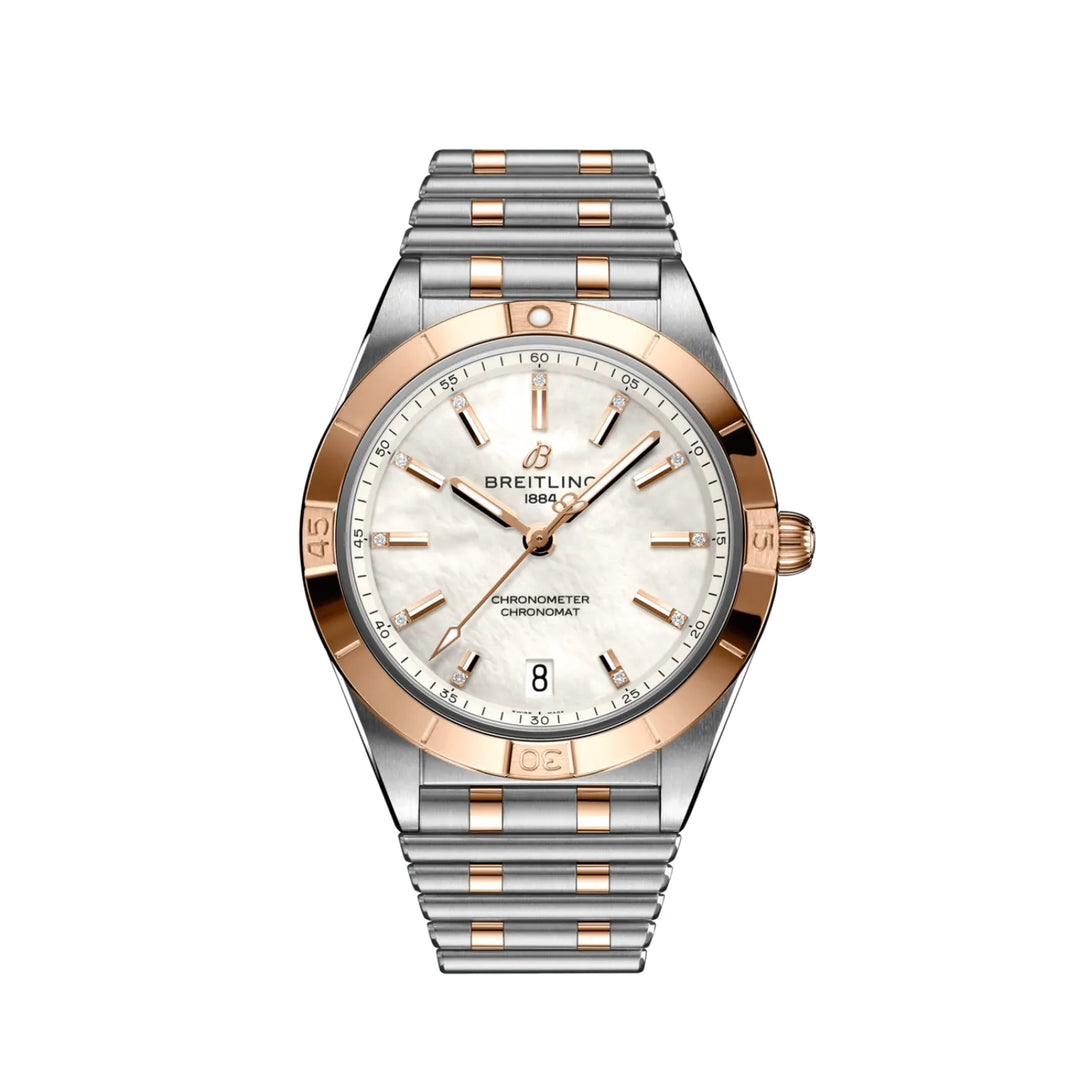 Chronomat Two-Tone White Mother of Pearl Automatic 36MM Watch