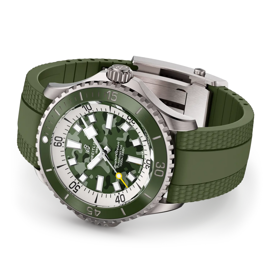 Superocean Super Diver Camo Green Automatic 46MM Watch