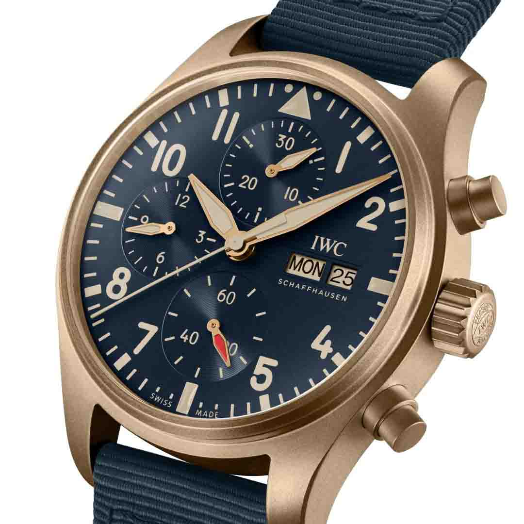 Pilot's Bronze Blue Automatic Chronograph 41MM Watch