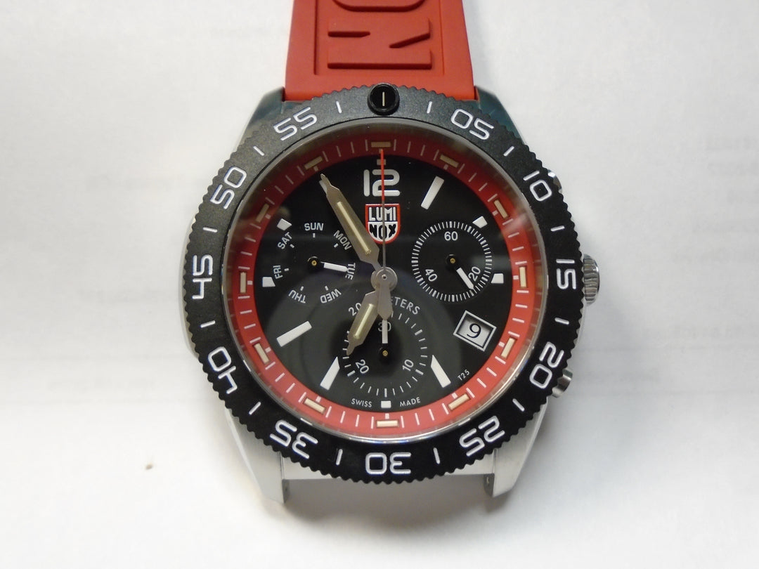 Pacific Diver Black Quartz Chronograph 44MM Watch