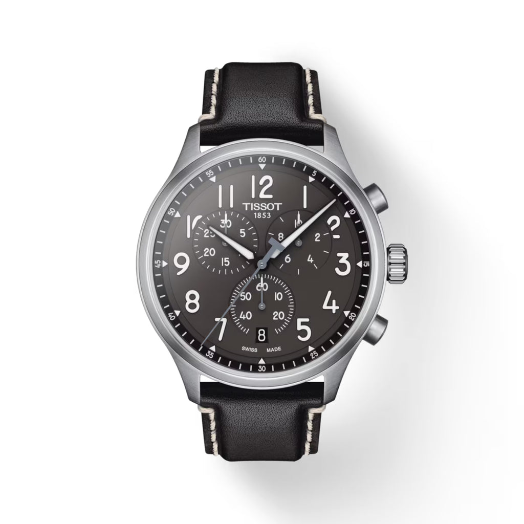Chrono XL Black Quartz Chronograph 45MM Watch – Ganem Jewelers