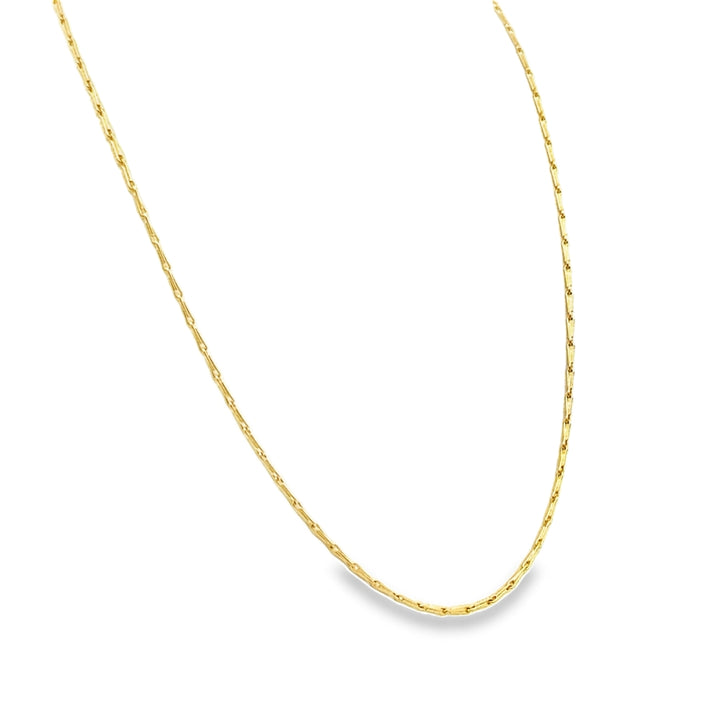 14K Yellow Gold 18" Fancy Link Chain