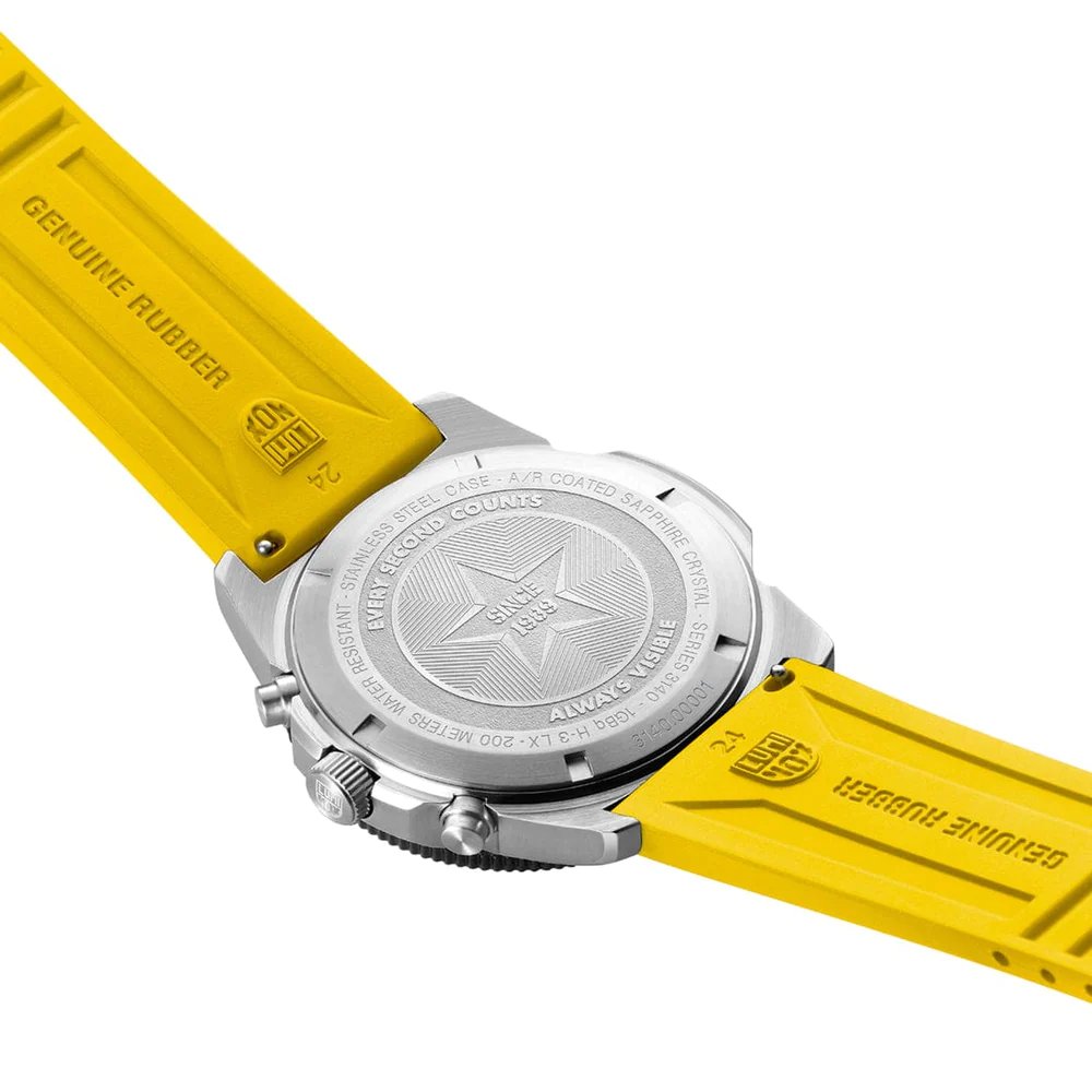Pacific Diver Yellow Black Quartz Chronograph 44MM Watch