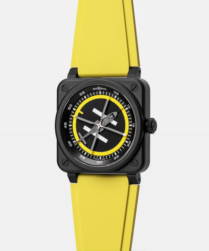 BR 03A Yellow Helipad Automatic 41MM Watch
