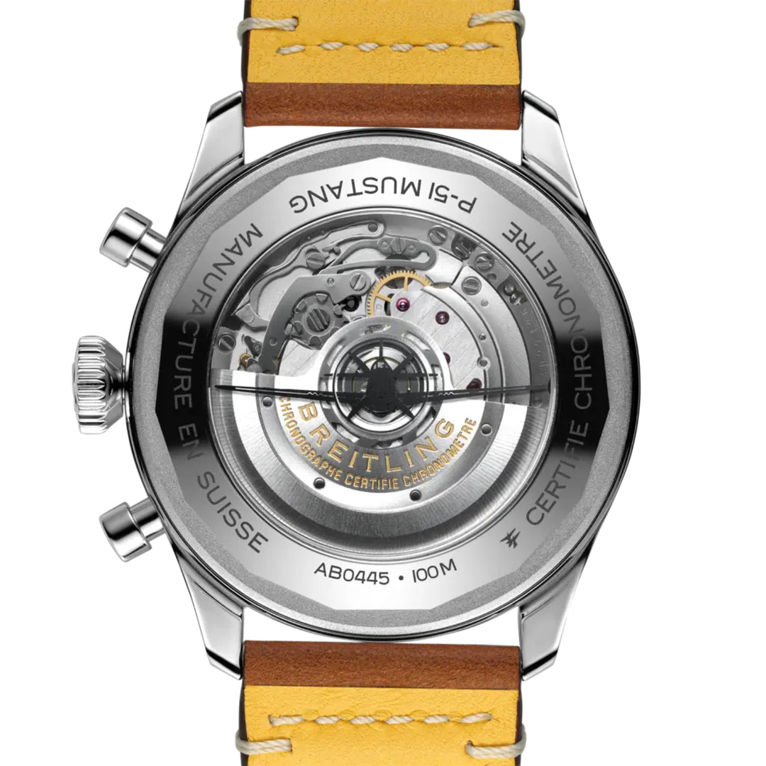 Super AVI B04 GMT Mustang P-51 Black Automatic Chronograph 46MM Watch