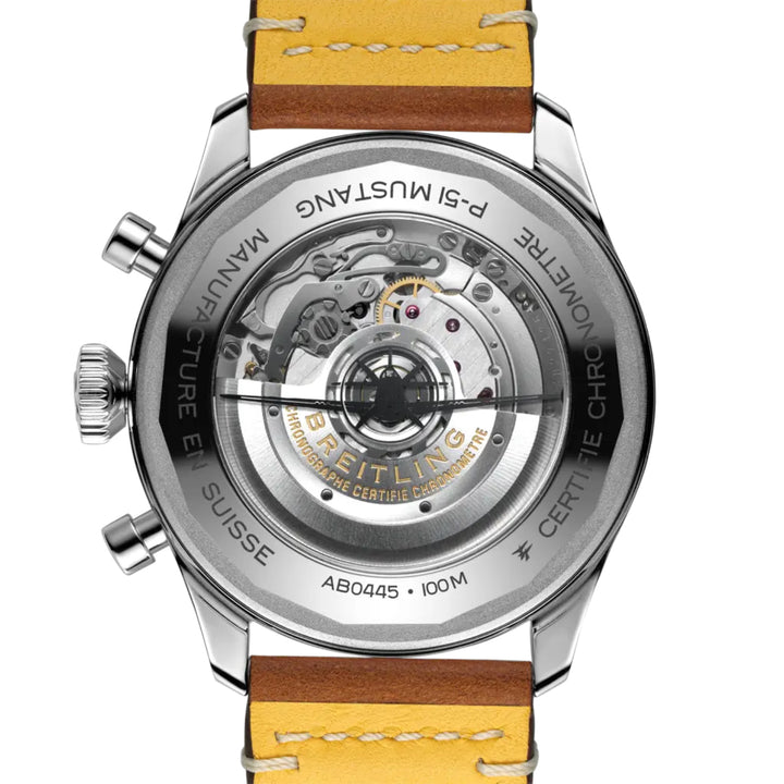 Super AVI B04 GMT Mustang P-51 Black Automatic Chronograph 46MM Watch