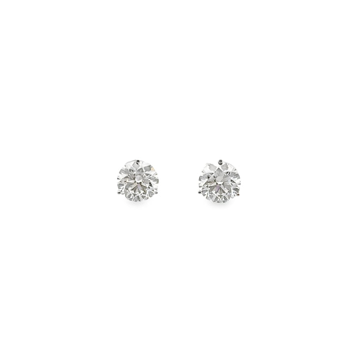 14K White Gold Lab Grown Diamond Martini Stud Earrings