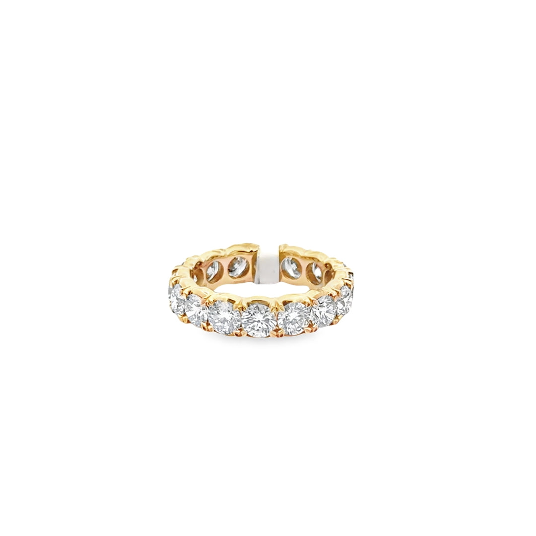 14K Yellow Gold Lab Grown Diamond Eternity Ring