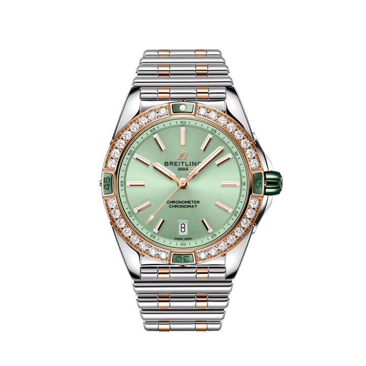 Super Chronomat Two-Tone Green Automatic 38MM Watch