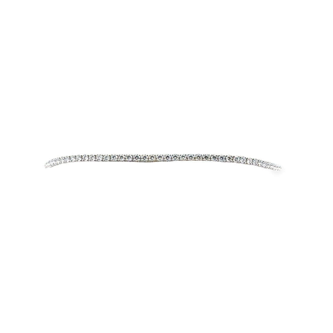 18K White Gold Diamond Tennis Bracelet