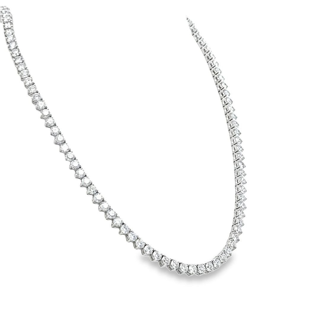 Platinum Diamond Tennis Necklace