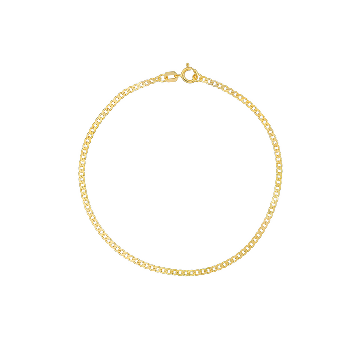14K Yellow Gold Curb Chain Bracelet