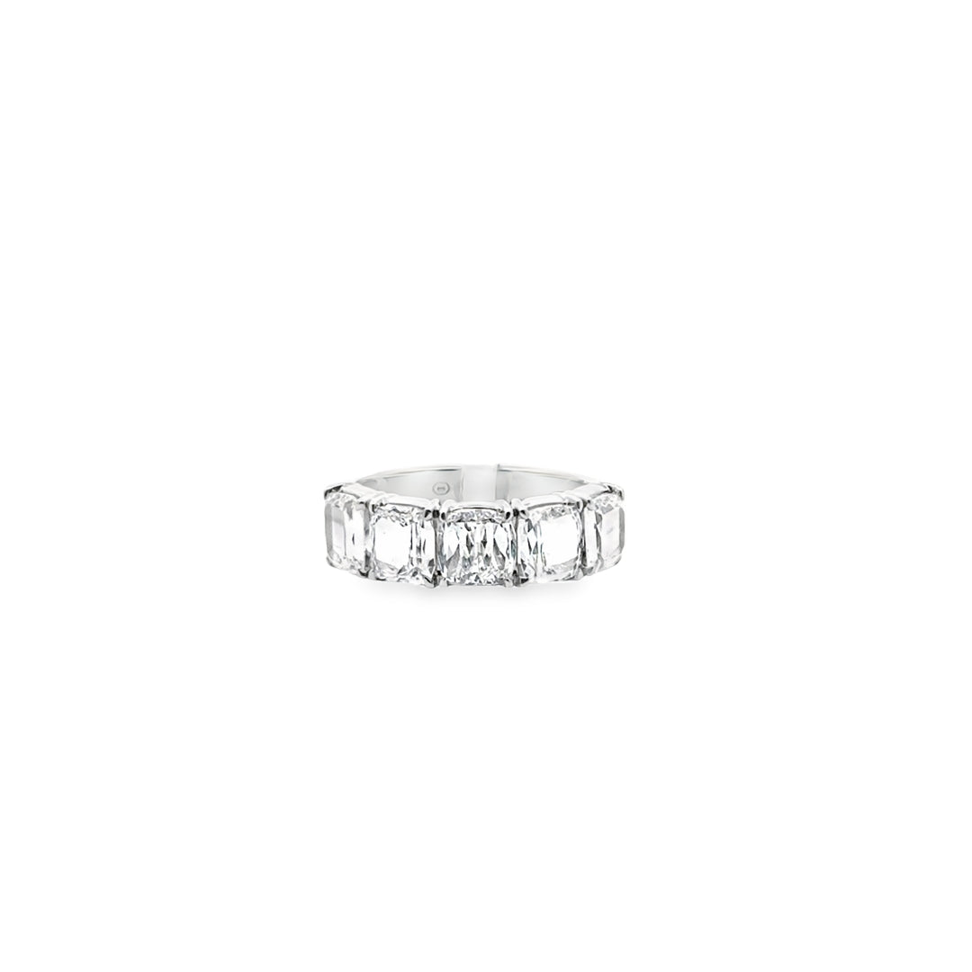 18K White Gold Diamond 5 Stone Ring