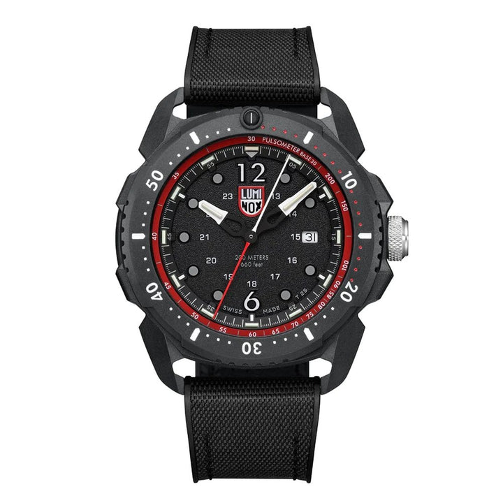 ICE-SAR Artic Outdoor Black Red Quartz 46MM Watch