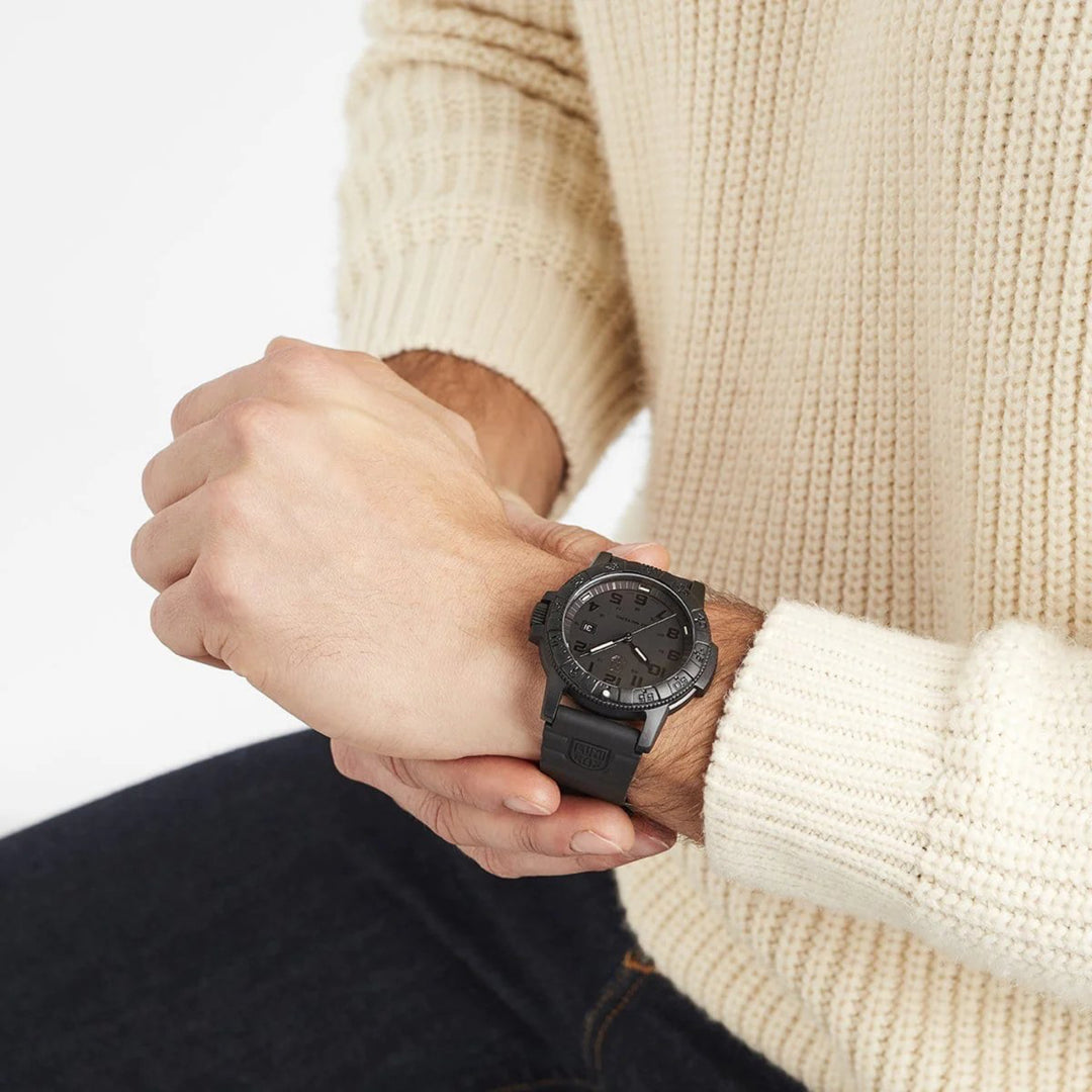 Leatherback SEA Turtle Giant Black Quartz 44MM Watch