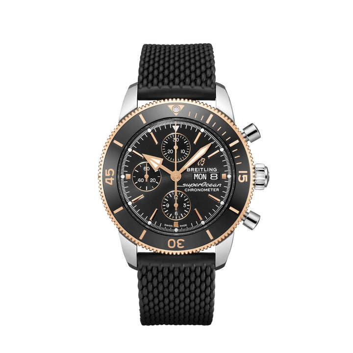 Superocean Herritage Black Automatic Chronograph 44MM Watch