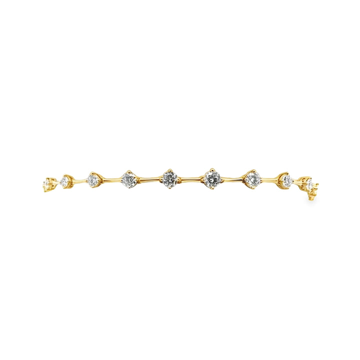 18K Yellow Gold Diamond Cadence Bolo Bracelet (Medium)
