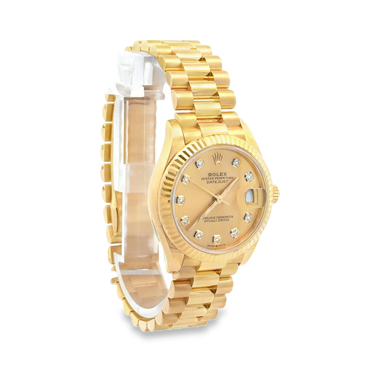 Pre-Owned Rolex Datejust 18K Yellow Gold Automatic 28MM Watch