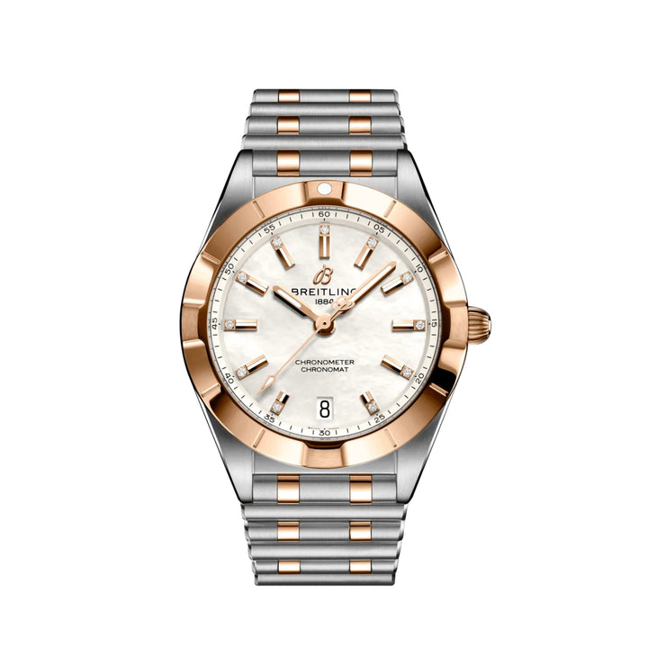 Chronomat Two-Tone White Mother of Pearl Quartz 32MM Watch