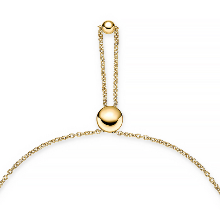 18K Yellow Gold Diamond Cadence Graduated Bolo Bracelet