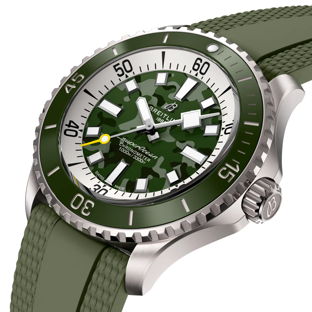 Superocean Super Diver Camo Green Automatic 46MM Watch