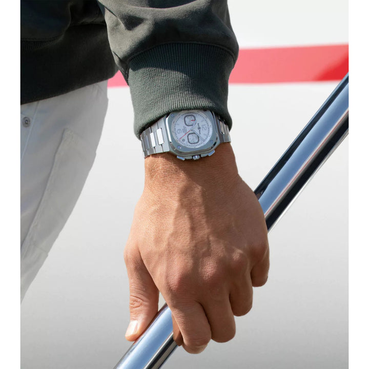 BR 05 White Hawk Automatic Chronograph 42MM Watch
