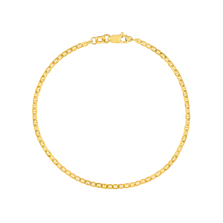 14K Yellow Gold Mariner Chain Bracelet