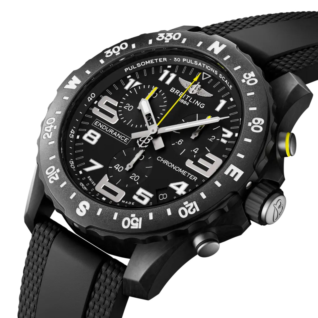 Endurance Pro Black Quartz Chronograph 44MM Watch
