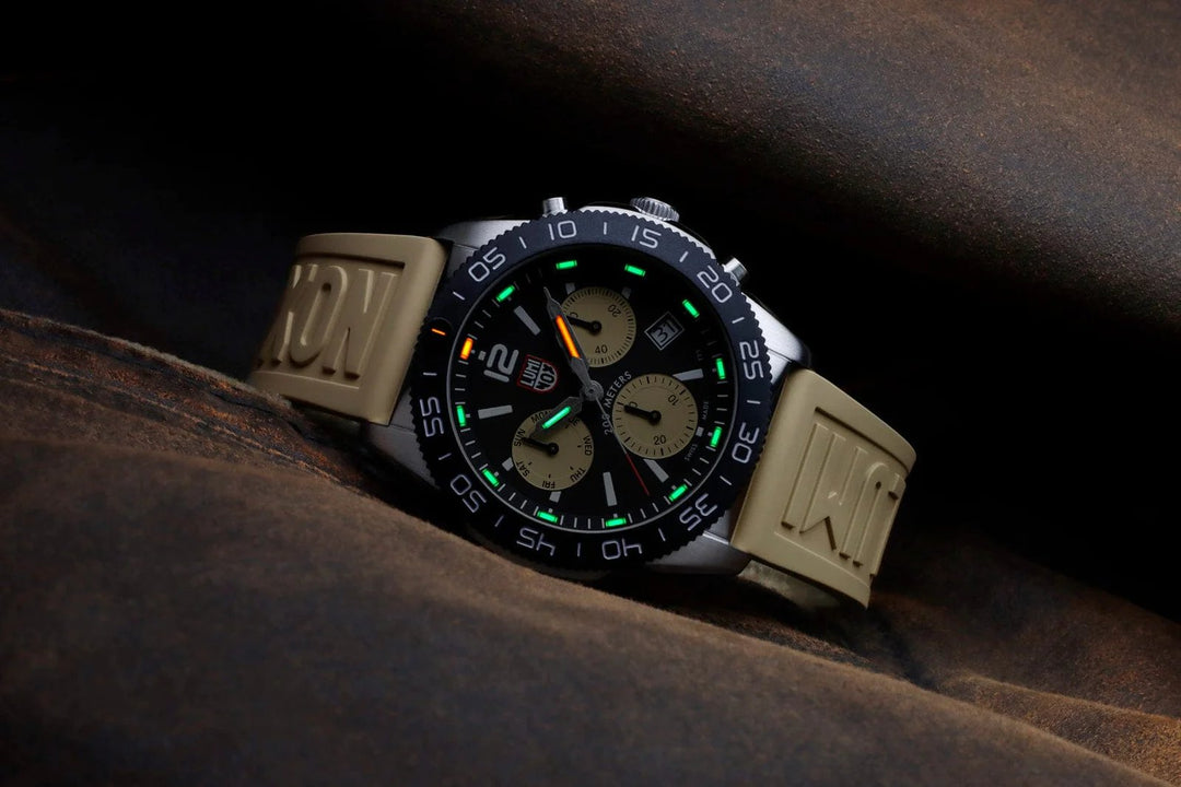 Pacific Diver Sand Black Quartz Chronograph 44MM Watch