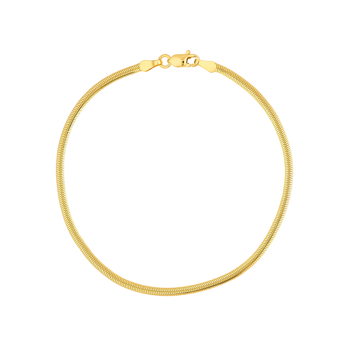 14K Yellow Gold Snake Chain Bracelet