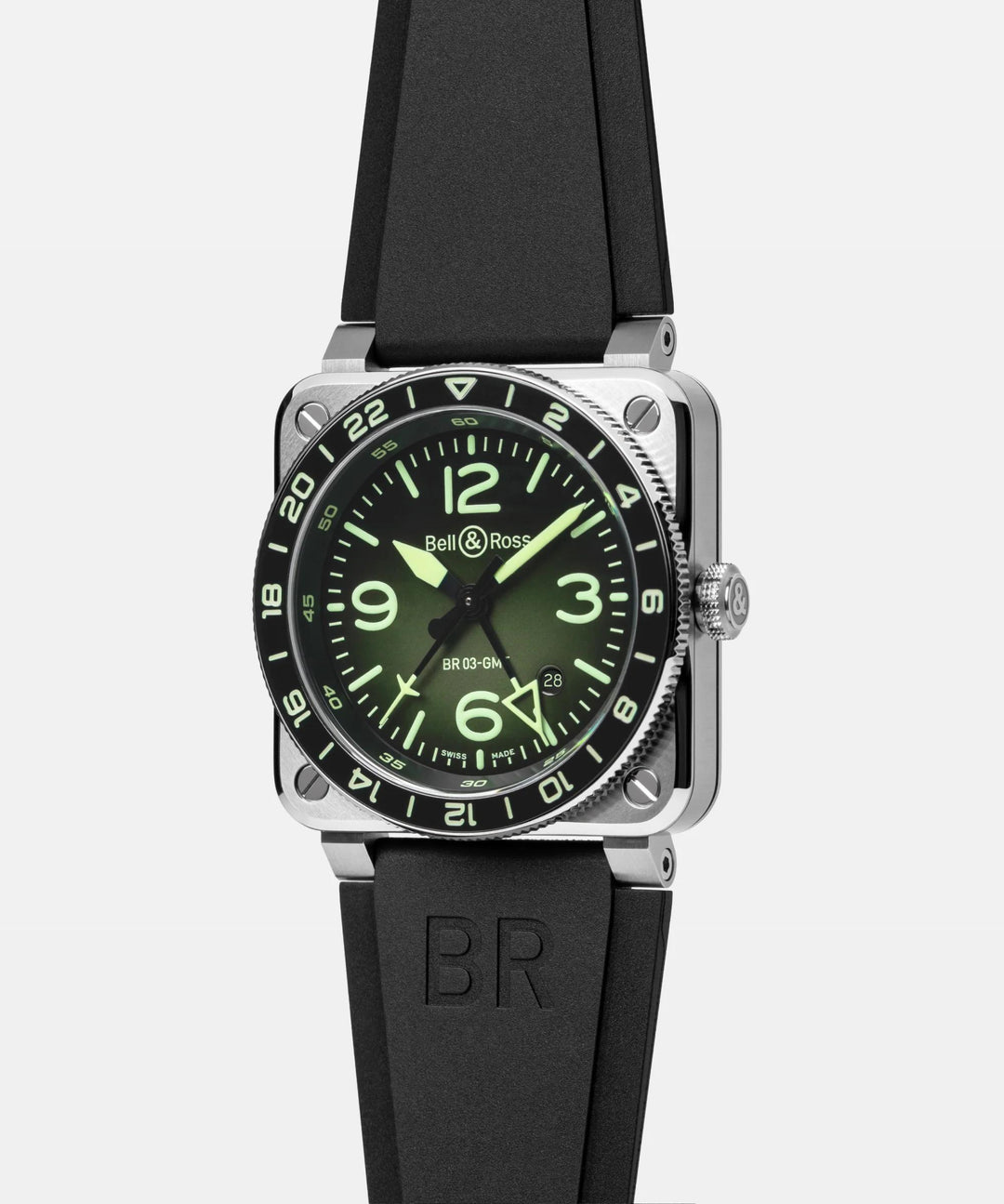 BR 03-93 GMT Green Lum Automatic 42MM Watch