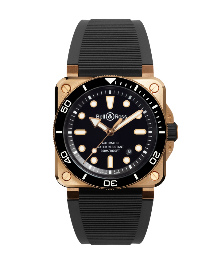 BR 03A Bronze Black Diver Automatic 42MM Watch