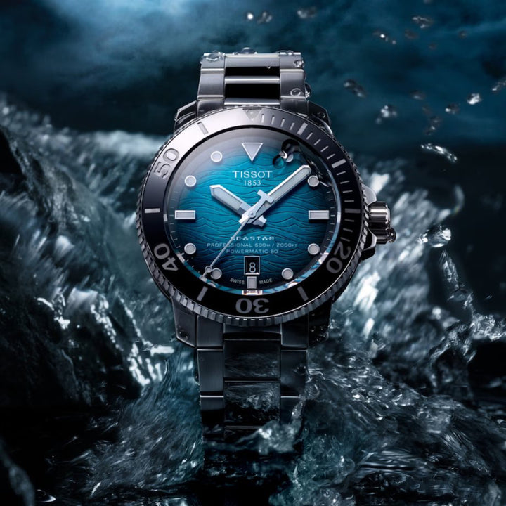 Seastar 2000 Professional Powermatic 80 Shaded Blue Automatic 46MM Watch