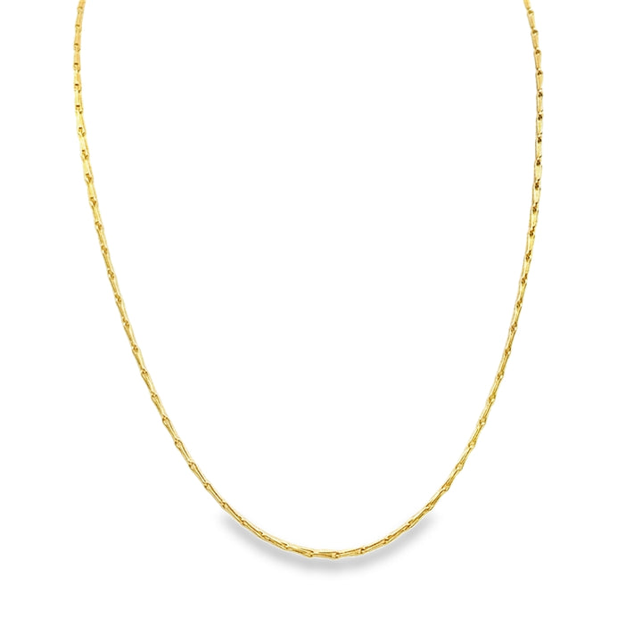 14K Yellow Gold 18" Fancy Link Chain