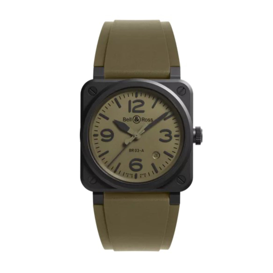 BR 03 Military Ceramic Green Automatic 41MM Watch