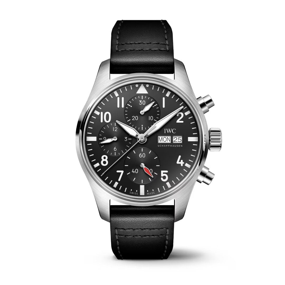 Pilot's Black Automatic Chronograph 41MM Watch