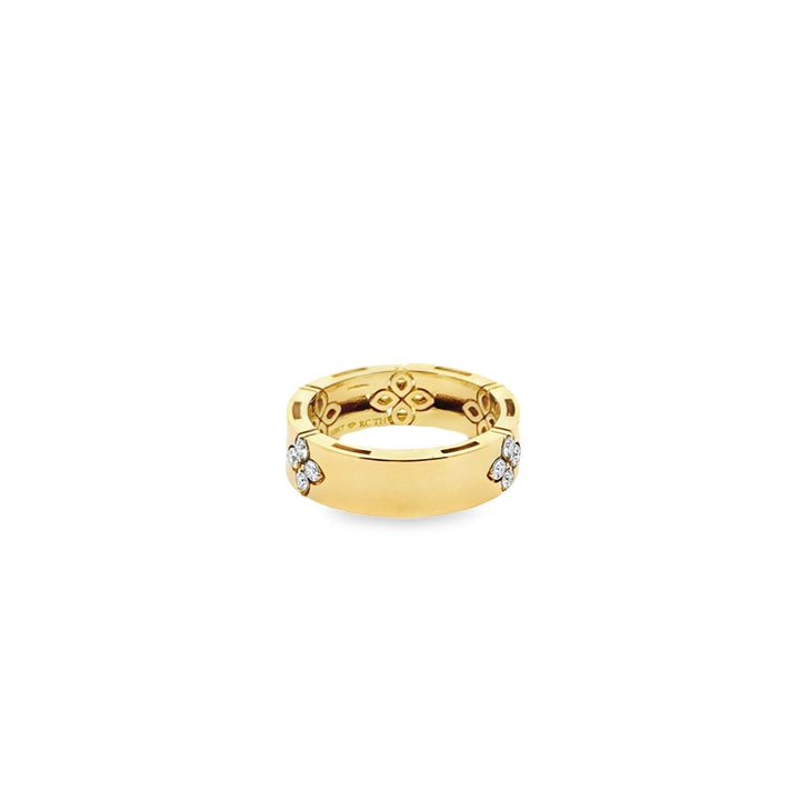 18K Yellow Gold Diamond Love in Verona Ring