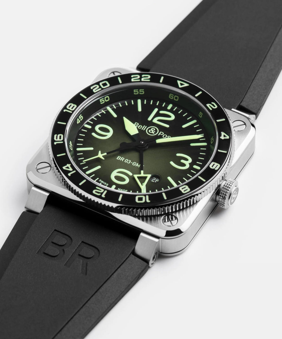 BR 03-93 GMT Green Lum Automatic 42MM Watch