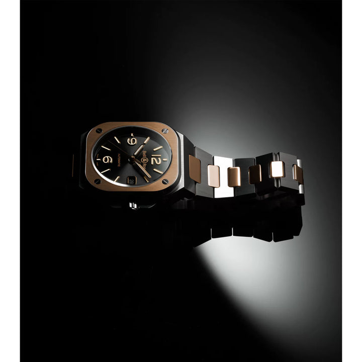 BR 05 Black Steel & Gold Two-Tone Automatic 40MM Watch