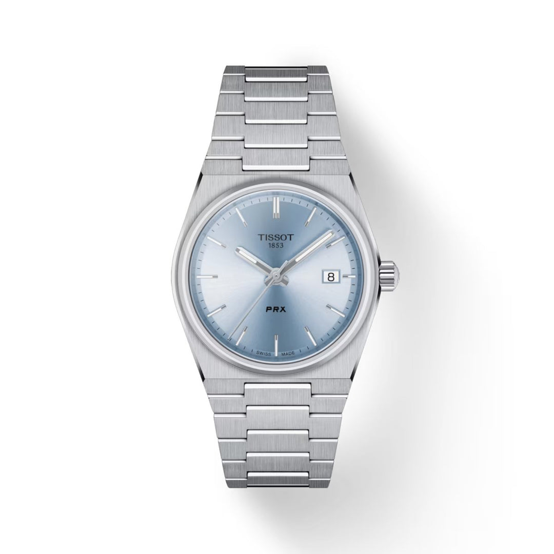 PRX Date Light Blue Quartz 35MM Watch