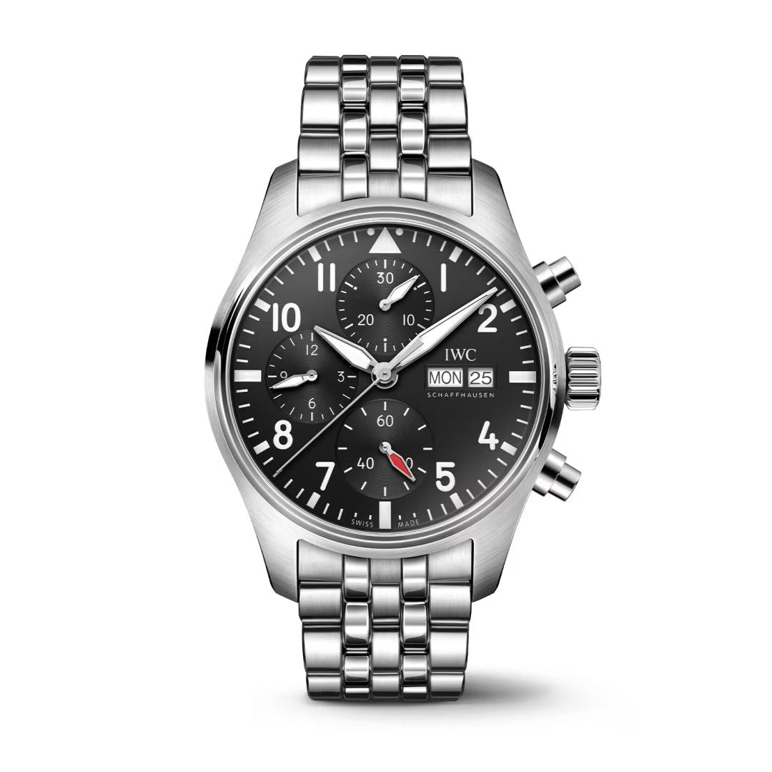 Pilot's Black Automatic Chronograph 41MM Watch