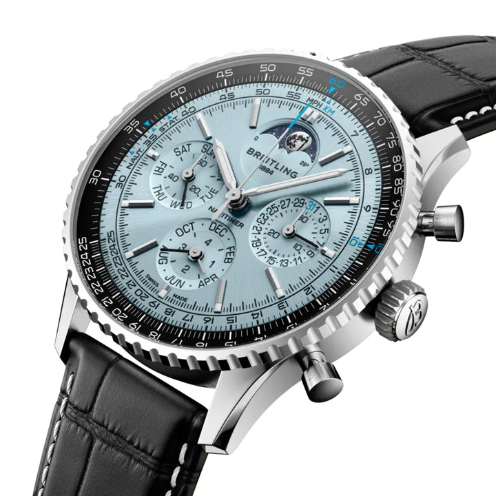 Navitimer Ice Blue Automatic Perpetual Calendar Chronograph 43MM Watch