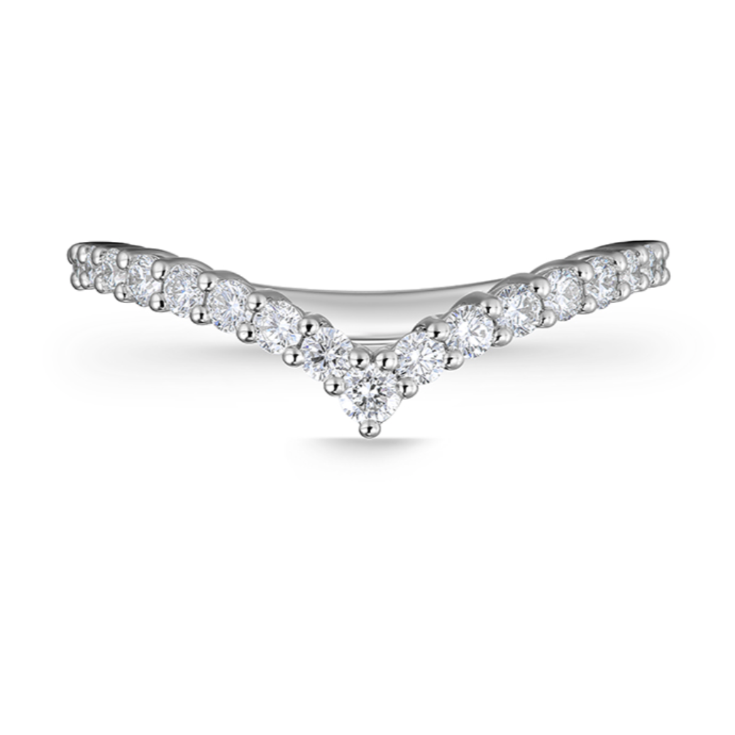 18K White Gold Diamond Identity V Ring (Medium)