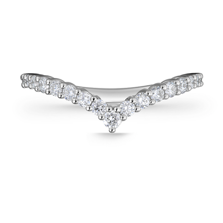 18K White Gold Diamond Identity V Ring (Medium)