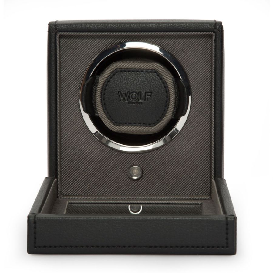 Cub Single Watch Winder With Cover In Black